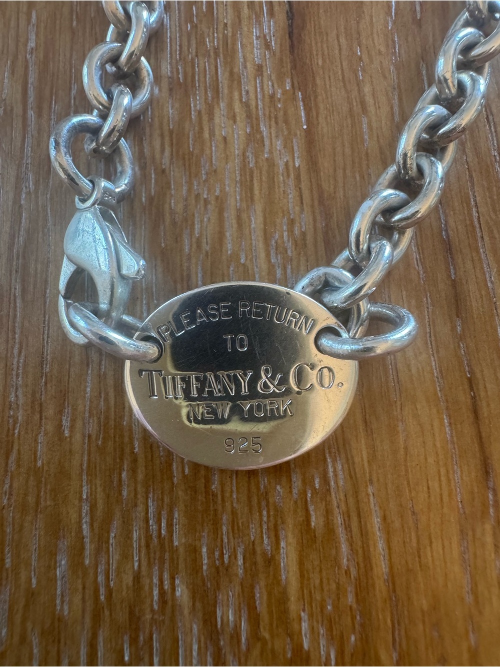 Tiffany & Co- Return to Oval tag necklace